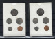 FDC-muntenset 1972 2 Mapjes In Karton Met Rood En Blauwe Opdruk (kwaliteit Zie Scan) - FDEC, BU, BE & Münzkassetten