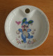 Assiette à Bouillie Pour Bébé En Porcelaine De Limoges - G. Labesse  - Lapin Bleu - Limoges (FRA)