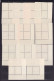 1968 Liechtenstein SERVIZIO Corona E Cifra (45/56) 4 Serie Di 12 Valori MNH** In Quartina DIENSTMARKEN, SERVICE Block 4 - Dienstzegels