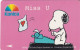 SINGAPORE(GPT) - Snoopy/Miss U, Konica, CN : 7SKNA/B, Tirage 44000, Used - Singapour