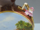 -JOLI VASE NAPOLEON III PORCELAINE FORME ORIGINALE Décors Peints FLEURS  E - Otros & Sin Clasificación