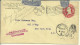 1909 Stamped Envelope From Baton Rouge To New York,  Postmark Received In Bad Condition, Resealed By Post Office - 1901-20