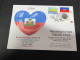 19-3-2024 (3 Y 28) COVID-19 4th Anniversary - Haiti - 19 March 2024 (with Haiti UN Flag Stamp) - Ziekte