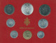 Vatikan 1972 Kursmünzen Papst Paul VI., Im Blister, 1 - 500 Lire, St, (m5437) - Vatican
