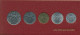 Vatikan 1975 Kursmünzen Papst Paul VI., Blister, 5 - 100 Lire, St, (m5421) - Vaticano