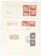 6 X Switzerland TETE BECHE Stamps COVERS Cover - Kopstaande
