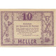 Billet, Autriche, ST KONRAD, 10 Heller, Chalet, 1920, SPL, Mehl:FS 899 - Austria