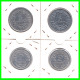 FRANCIA MONEDAS - 2 Y 5 FRANCOS DE LOS AÑOS AÑO 1944 - 1946 - 1947 -  Y - 1950 CUARTA REPUBLICA FRANCESA - 2 Francs