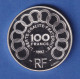 Frankreich 1992 Silbermünze Jean Monnet  100 Franc = 15 ECUS 22,2g Ag900 PP - Autres & Non Classés