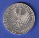 5DM Silber-Gedenkmünze 1964, Johann Gottlieb Fichte Vz - 5 Marcos