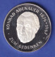 Silbermedaille Konrad Adenauer 1876-1967  26g Ag 999,9 - Ohne Zuordnung