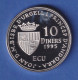 Andorra 1995 Silbermünze Andorra Im Europarat 10 Diners/ECU 31,6g Ag925 PP - Andorra