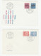 EUROPA 10 Diff SWITZERLAND FDCs 1959 - 1977 Fdc Cover Stamps - Collections