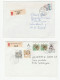 Collection 10 Registered 1962 -1993 SWITZERLAND COVERS Stamps Cover  Reg Label - Collections