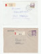 Delcampe - Collection 10 Registered 1962 -1993 SWITZERLAND COVERS Stamps Cover  Reg Label - Verzamelingen