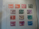 CHILE   27 OLD STAMPS ON PAPERS PAGES  AIRPLANES BIRDS - Cile