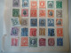 CHILE   41 OLD STAMPS ON PAPERS PAGES WITH POSTMARK  AND MLN  3 SCAN - Cile