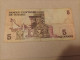 Billete Túnez 5 Dinar, Año 1973, Nº Bajisimo 006054 - Tusesië