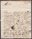 L. Datée 1722 De NEVEL Pour BRUGGHE (Bruges) Par Messager - Port "III" à La Craie Rouge (au Dos: Marque Manuscrite "Neve - 1714-1794 (Pays-Bas Autrichiens)
