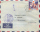 IRAQ Timbre 50 FILS 1er Anniversaire Révolution 18 Nov 1963 Sur Enveloppe Par Avion Tampon Ambassade De France à BAGDAD - Iraq