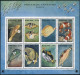 Palau 334-336 Sheets,MNH. PHILAKOREA-1994. Birds,Fish,Turtle, Crocodile,Dolphin, - Palau