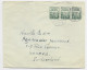 INDONESIA 25 SEN BANDE DE 3 LETTRE COVER BANYUMAS 6.8.1956 TO SUISSE - Indonesië