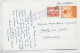 INDONESIA 30 SEN +1.25 RUPHIAH CARD AVION AIR MAIL PARAR 26.1.1954 TO SUISSE - Indonesië