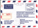 Egypt Registered Air Mail Cover Sent To Germany All Stamps Are On The Backside Of The Cover - Luchtpost