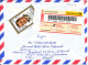 Egypt Registered Air Mail Cover Sent To Germany 4-3-1999 Single Franked 28-9-2000 Also A Stamp On The Backside Of The Co - Luchtpost