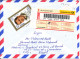 Egypt Registered Air Mail Cover Sent To Germany 4-3-1999 Single Franked 28-9-2000 Also A Stamp On The Backside Of The Co - Aéreo