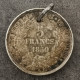 PENDENTIF 5 FRANCS CERES ARGENT 1850 A PARIS / II REPUBLIQUE / FRANCE / SILVER / PATINE - 5 Francs