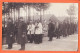 37918 / ⭐ ◉ ♥️ Rare Carte-Photo KÖNIGSBRÜCK Kriegsgefangenensendung LAZARETT II Obsèques TELLIERE ? Aciéries LONGWY  - Königsbrück