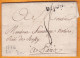1776 - Marque Postale DIJON ( 22 X 7 Mm ) Sur Lettre Pliée Avec Correspondance Vers Paris - Taxe 8 - Règne De Louis XVI - 1701-1800: Précurseurs XVIII