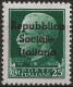 RSITE3N - 1944 RSI / Teramo, Sassone Nr. 3, Francobollo Nuovo Senza Linguella **/ - Emisiones Locales/autónomas