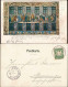 Litho AK Augsburg Fuggerhaus Freske Kaiser Ludwig U. Gefolge Litho-AK 1899 - Augsburg