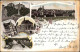 Mittweida Litho: Panorama, Post, Amtsgericht, Zschopaubrücke 1899  - Mittweida