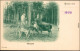 Ansichtskarte Sassnitz Saßnitz Rehkids Und Elch - Tierpark, Jäger 1902  - Sassnitz