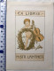 Exlibris Pour Mistr Lantner. Enfant Violin Laurier. Ex-libris For Mistr Lantner. Boy Violin Laurel - Ex-libris