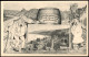 Ansichtskarte Bacharach Stadt, Scherzkarte Weinfass 1928 - Bacharach