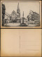 Ansichtskarte Aschaffenburg Stiftsplatz Mit Stiftskirche (Künstlerkarte) 1921 - Aschaffenburg