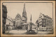 Ansichtskarte Aschaffenburg Stiftsplatz Mit Stiftskirche (Künstlerkarte) 1921 - Aschaffenburg