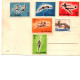 SAINT MARIN Timbre 1 2 3 4 5 Lire Thème Sport Sur Carte Postale - Unused Stamps