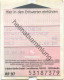 Deutschland - Berlin - TBU-Fahrschein - Ermäßigungstarif - Fahrschein 1998 - Europa