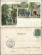 Ansichtskarte Bad Lausick Lausigk 3 Bild Anlagen Und Haus Quisisana 1901 - Bad Lausick