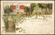 Ansichtskarte Litho AK Mühlhausen (Thüringen) Gruss Vom Weissen Haus 1897 - Mühlhausen