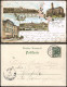 Ansichtskarte Litho AK Fritzlar Gruss Aus Ev. Kirche, Hotel... 1898 - Fritzlar
