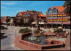 Leer (Ostfriesland) Stadtteilansicht Denkmalplatz Brunnen Wasserspiele 1980 - Leer