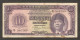 Republik Indonesia Serikat 10 Rupiah President Soekarno P-37 1950 VF - Indonésie