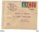 221 - 67 - Enveloppe Envoyée Du Gard à La Croix Rouge Genève 1918 - Censure - Petite Déchirure En Haut - 1. Weltkrieg