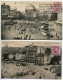 BELGIQUE Lot 2 CPA * BRUXELLES Place Rogier Entrée Rue Neuve & Place Rogier Et Boulevard Bootanique ( Tramway ) - Aeronáutica - Aeropuerto